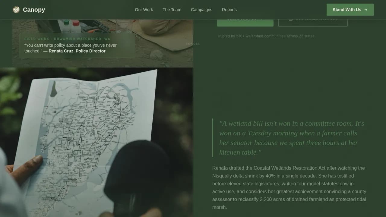 Advocacy & Social Campaign Professional Website Template