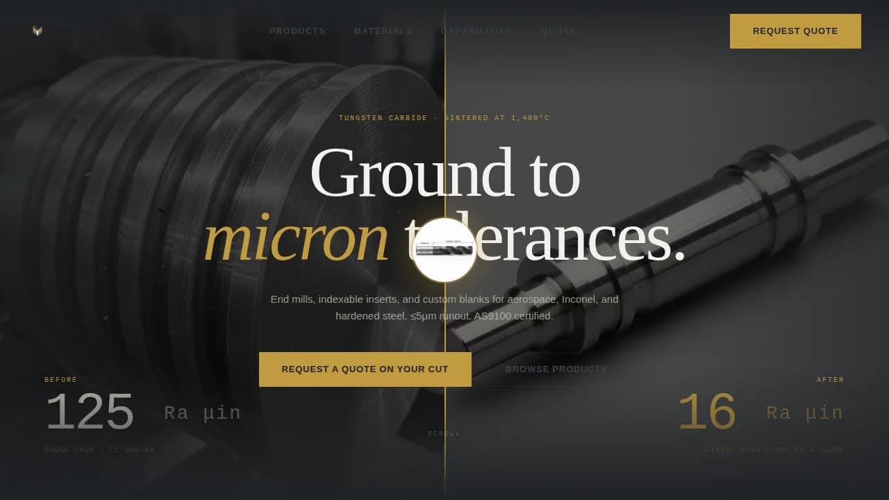 Tool & Die Making Careers & Recruitment Website Template