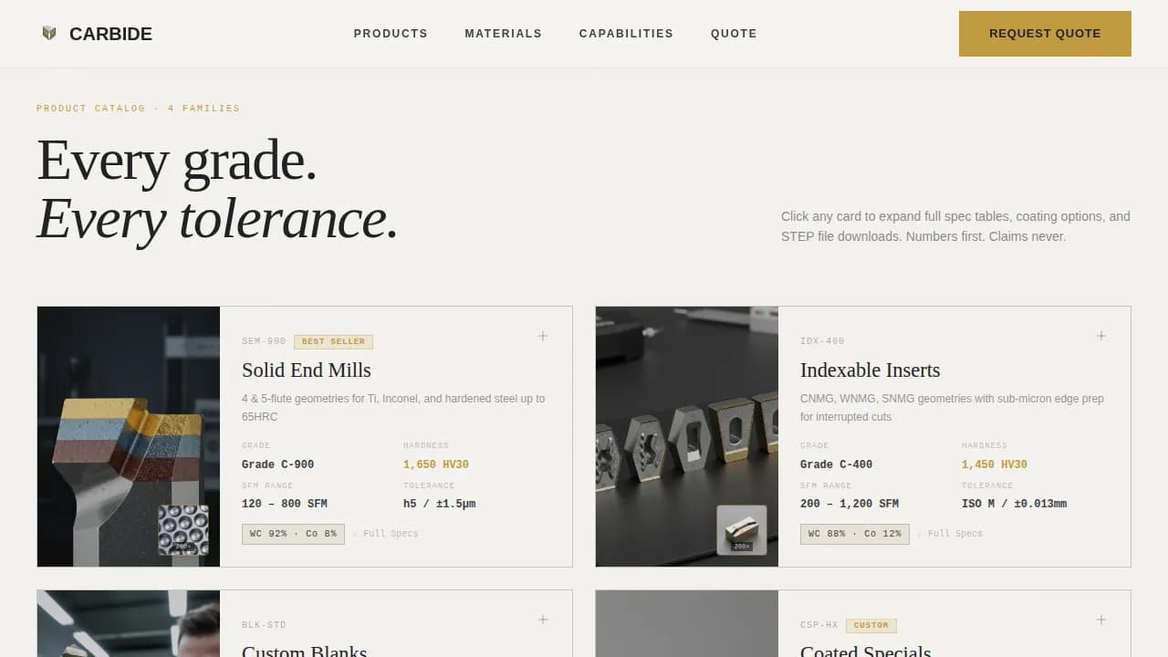 Tool & Die Making Careers & Recruitment Website Template