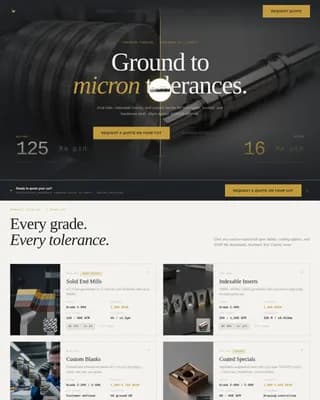 Tool & Die Making Careers & Recruitment Website Template