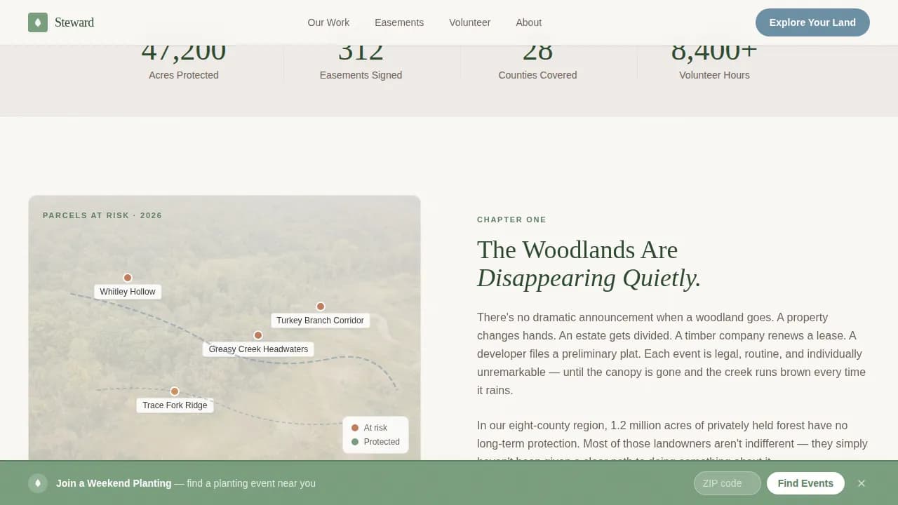 Environmental & Conservation NGO Professional Website Template