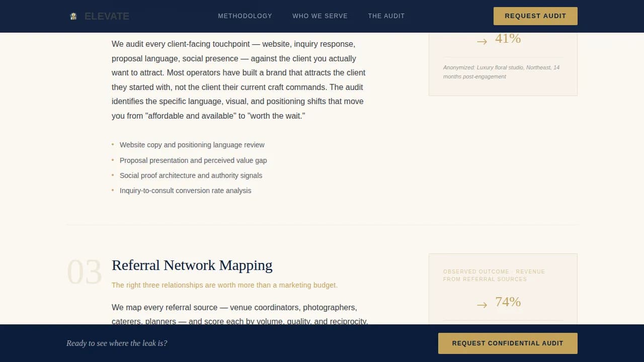 Wedding Consulting Professional Website Template