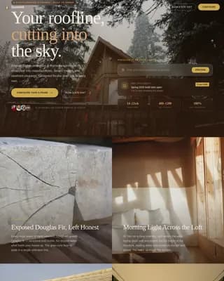 A-Frame House Real Estate Comparison Website Template