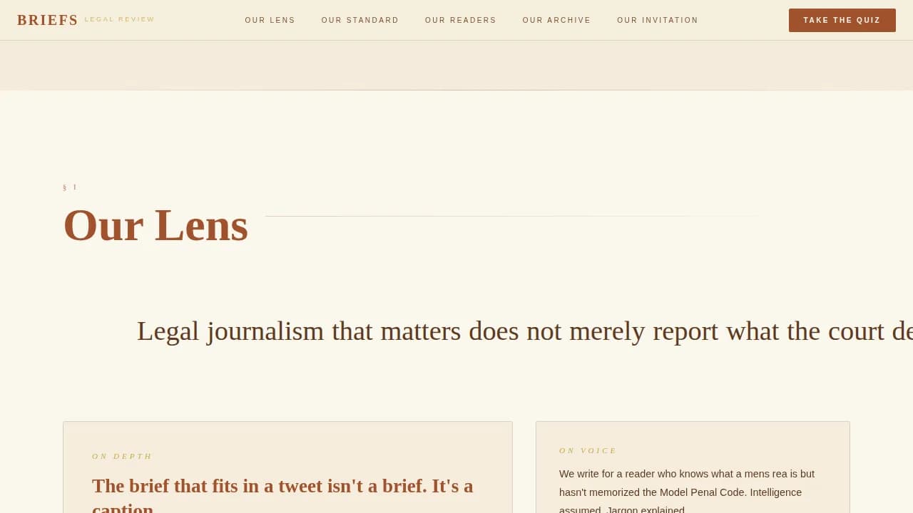 Local Legal & Policy Blog Blog & Content Website Template