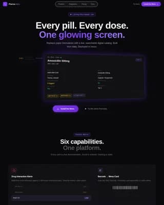 Pharmaceutical Digital Presence Professional Website Template
