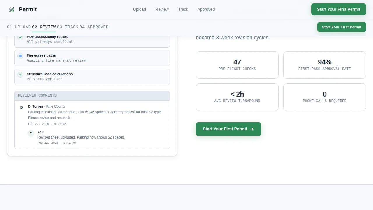 Digital Government Services Reviews & Social Proof Website Template