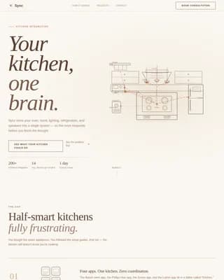 Kitchen Renovation Appointment Booking Website Template