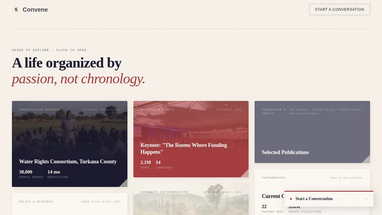 Nonprofit Leader Career Professional Website Template