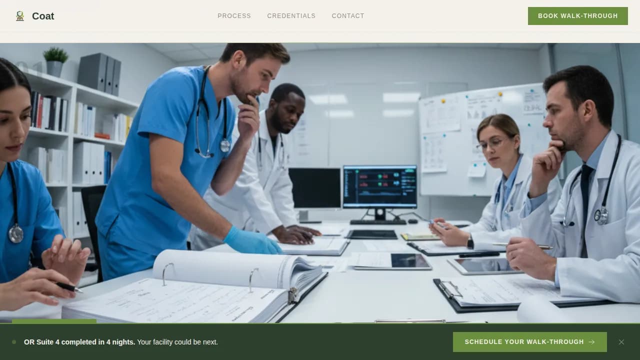 Complete Hospital & Clinic Construction Appointment Booking Website Template