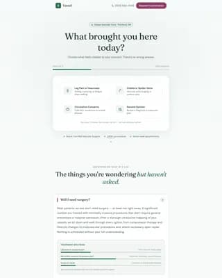 Vessel — Expert Vascular Surgery Landing Page Template