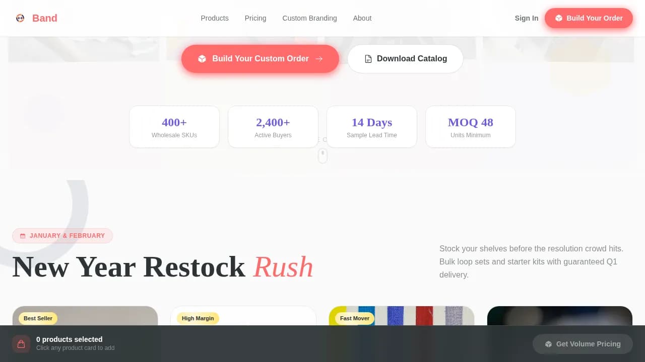 Band — Dynamic Fitness Equipment Landing Page Template