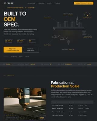 Agricultural Equipment Manufacturing Reviews & Social Proof Website Template