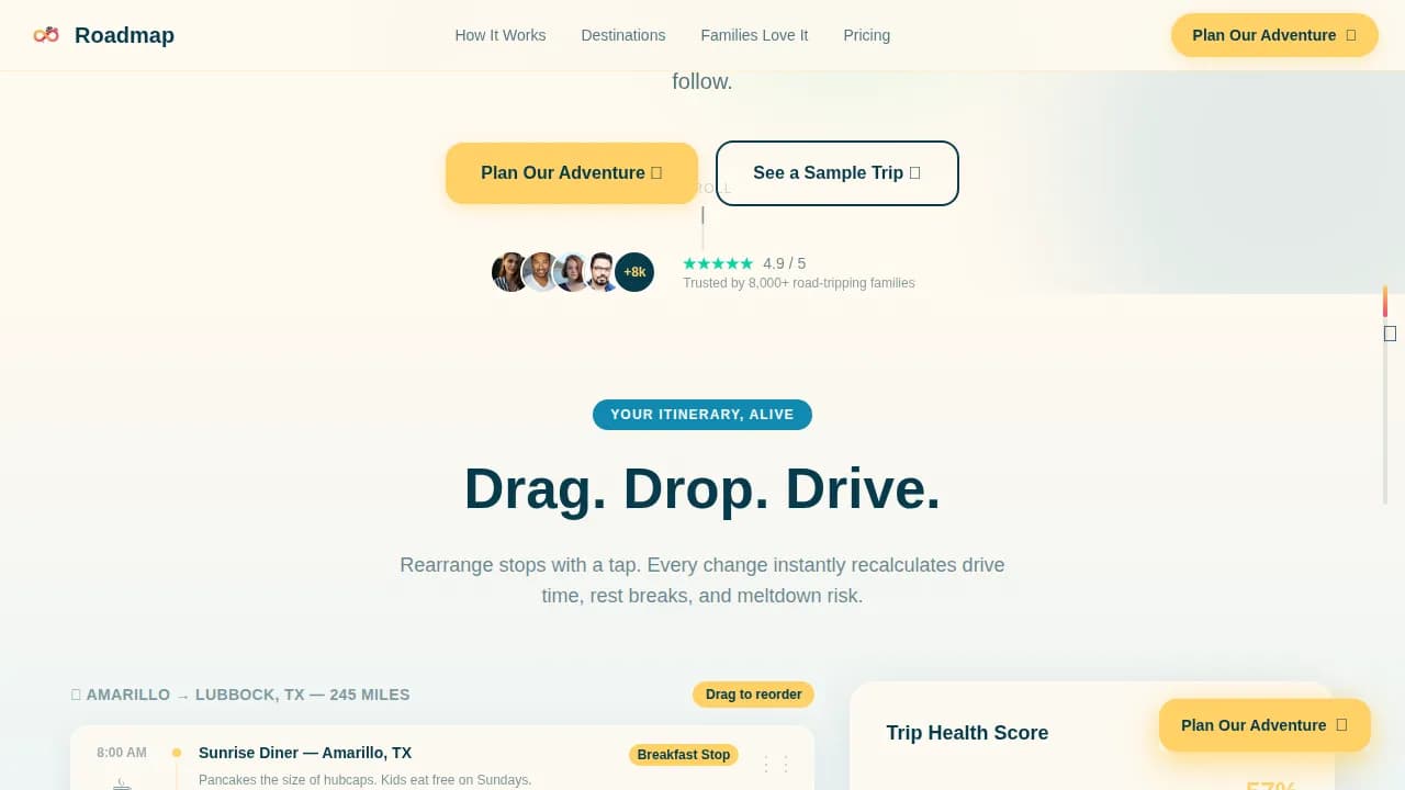Expert Family Travel & Experience Appointment Booking Website Template