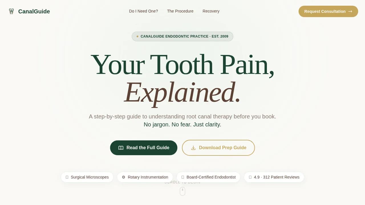 Specialist Dental Clinic Professional Website Template