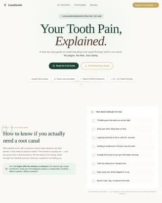 Specialist Dental Clinic Professional Website Template