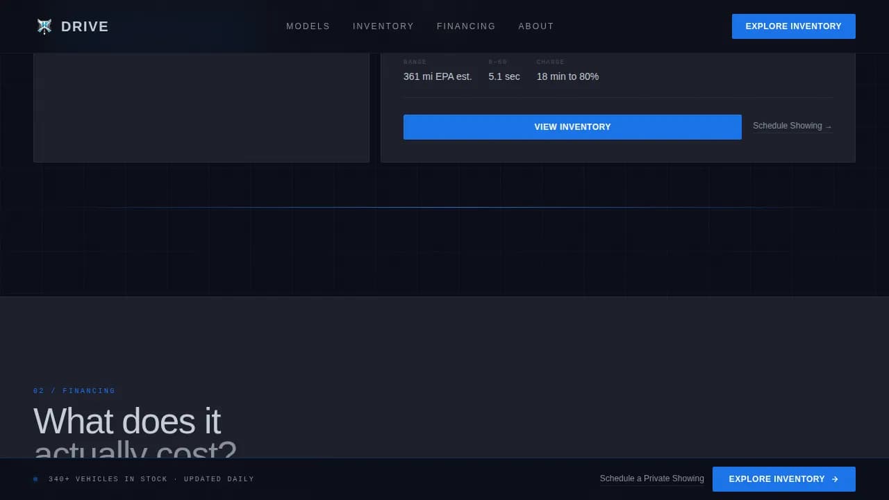 Drive — Certified Hyundai Dealer Landing Page Template