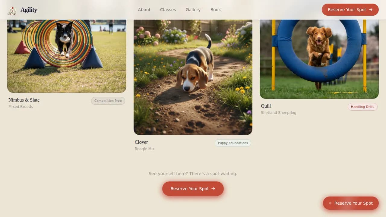 Advanced Pet Training & Behavior Appointment Booking Website Template