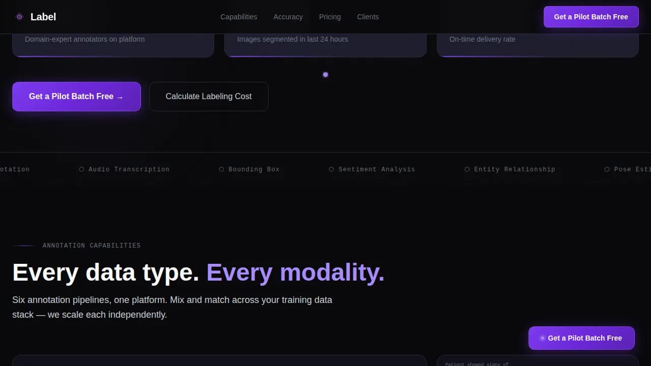 Premium Advanced Tech & AI Platforms Cost Estimator Website Template