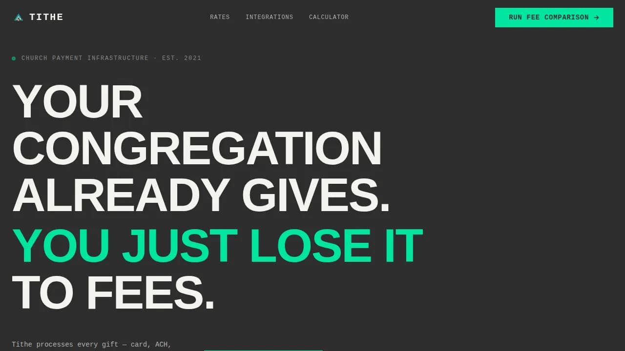 Church & Religious Software Pricing Website Template