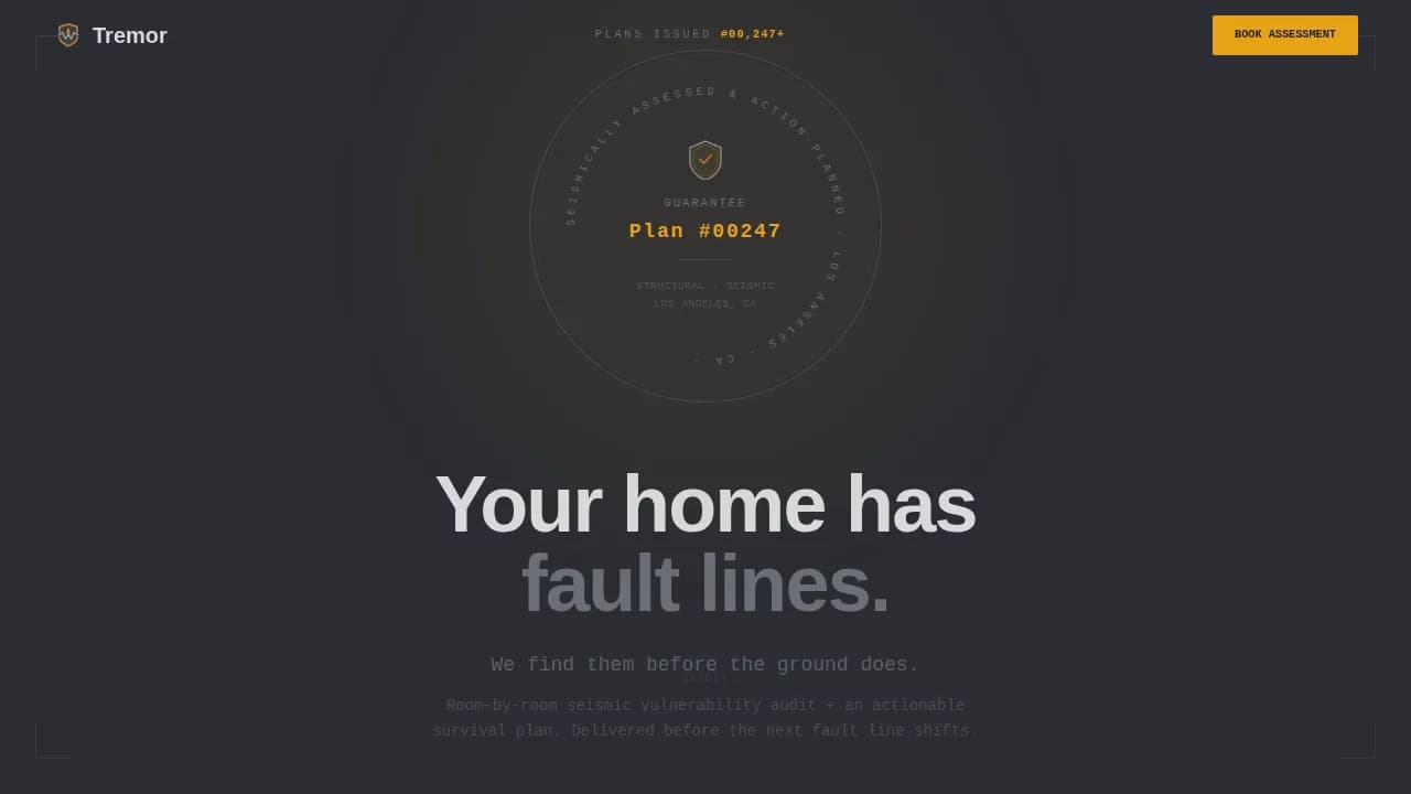 Quake — Advanced Seismic Analytics Landing Page Template
