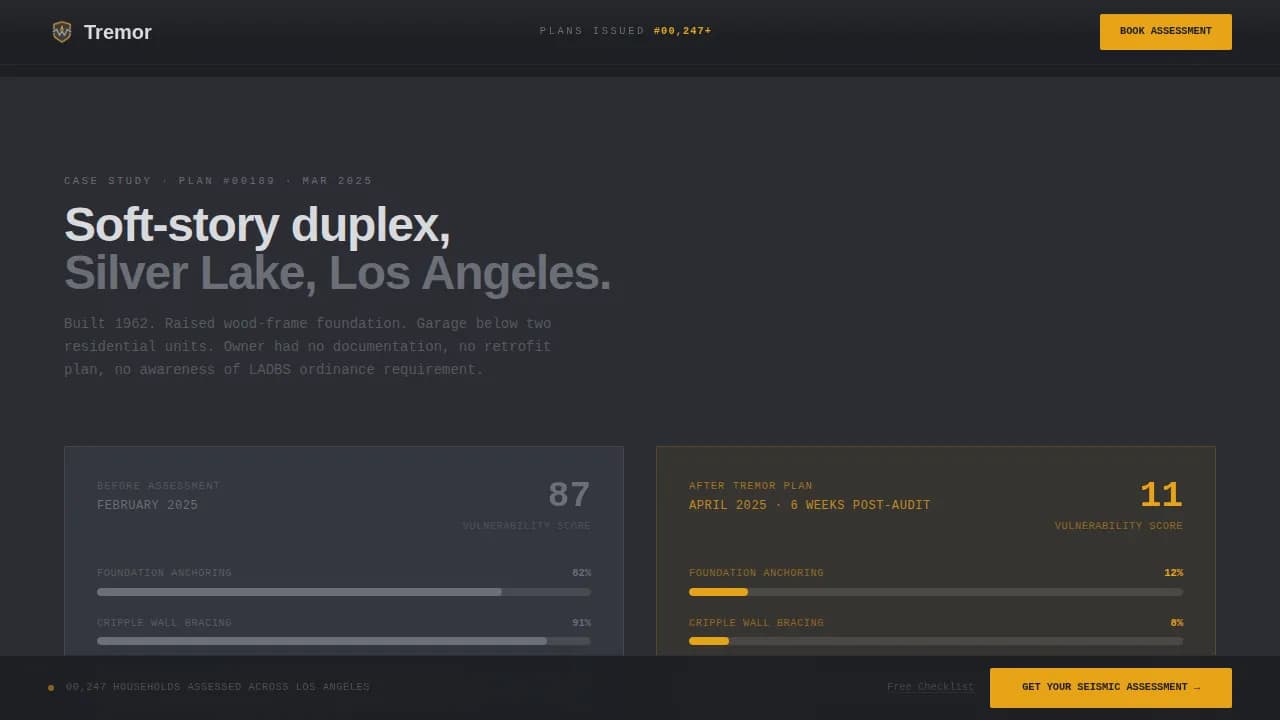 Quake — Advanced Seismic Analytics Landing Page Template