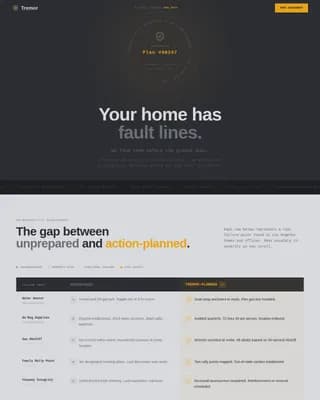 Quake — Advanced Seismic Analytics Landing Page Template