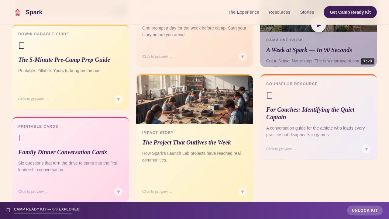 Certified Summer Camp & Outdoor Program Professional Website Template