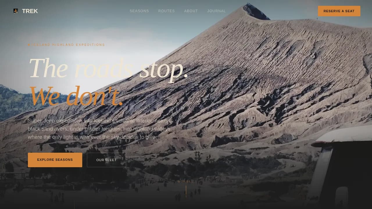 Explore — Immersive Nordic Adventures Landing Page Template