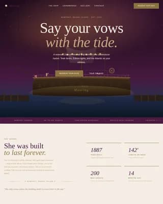 Harbor — Elegant Coastal Events Landing Page Template