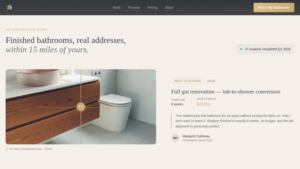 Kitchen & Bathroom Remodeling Professional Website Template