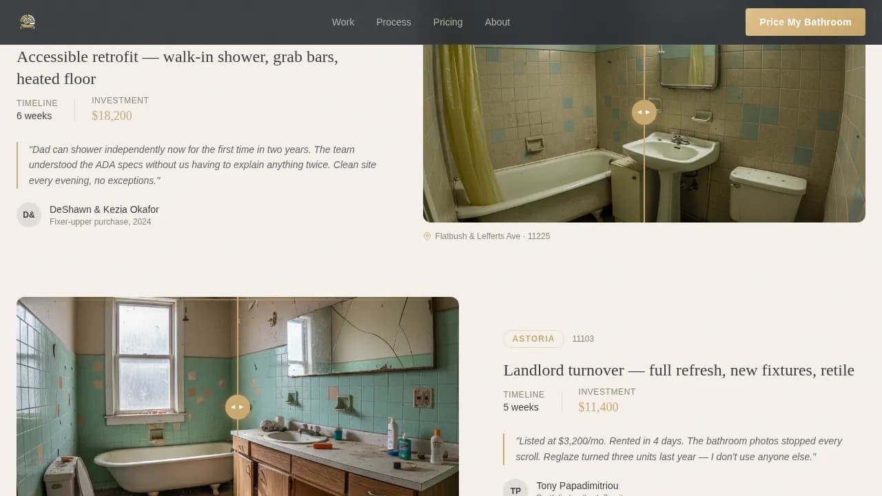 Kitchen & Bathroom Remodeling Professional Website Template