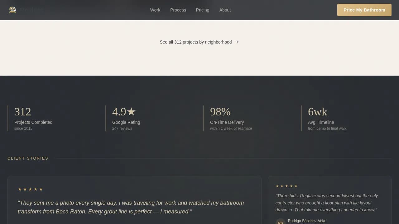 Kitchen & Bathroom Remodeling Professional Website Template