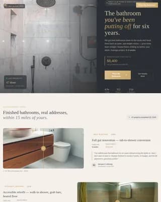 Kitchen & Bathroom Remodeling Professional Website Template