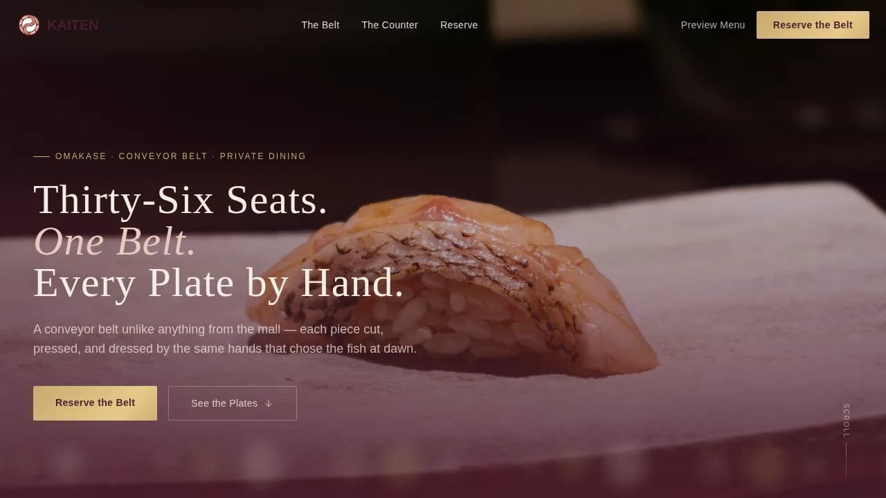 Certified Regional & Specialty Restaurant Professional Website Template