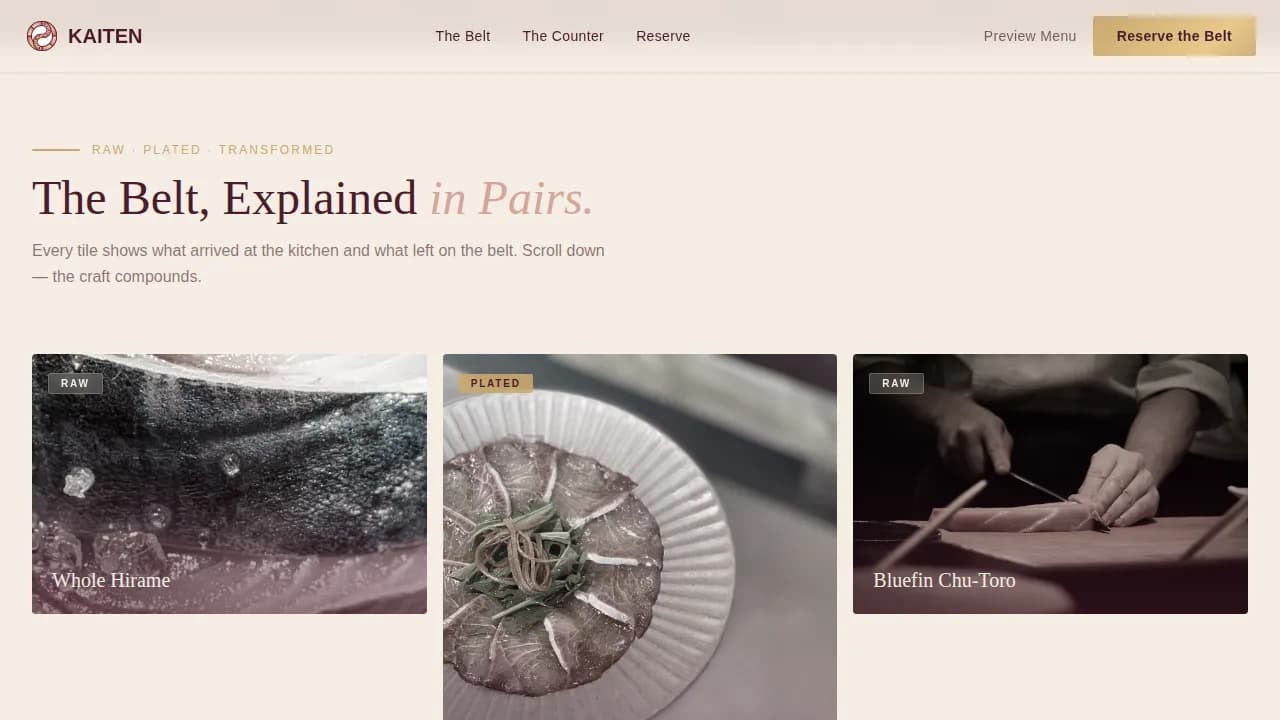 Certified Regional & Specialty Restaurant Professional Website Template