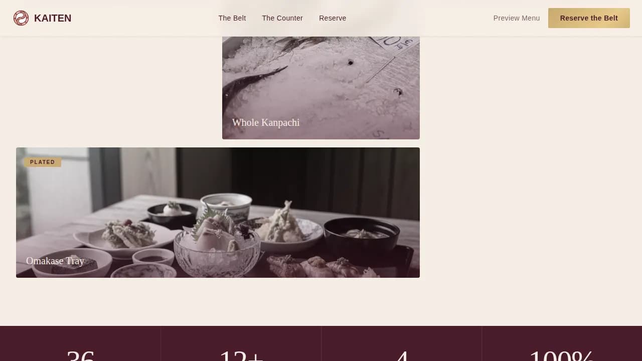 Certified Regional & Specialty Restaurant Professional Website Template