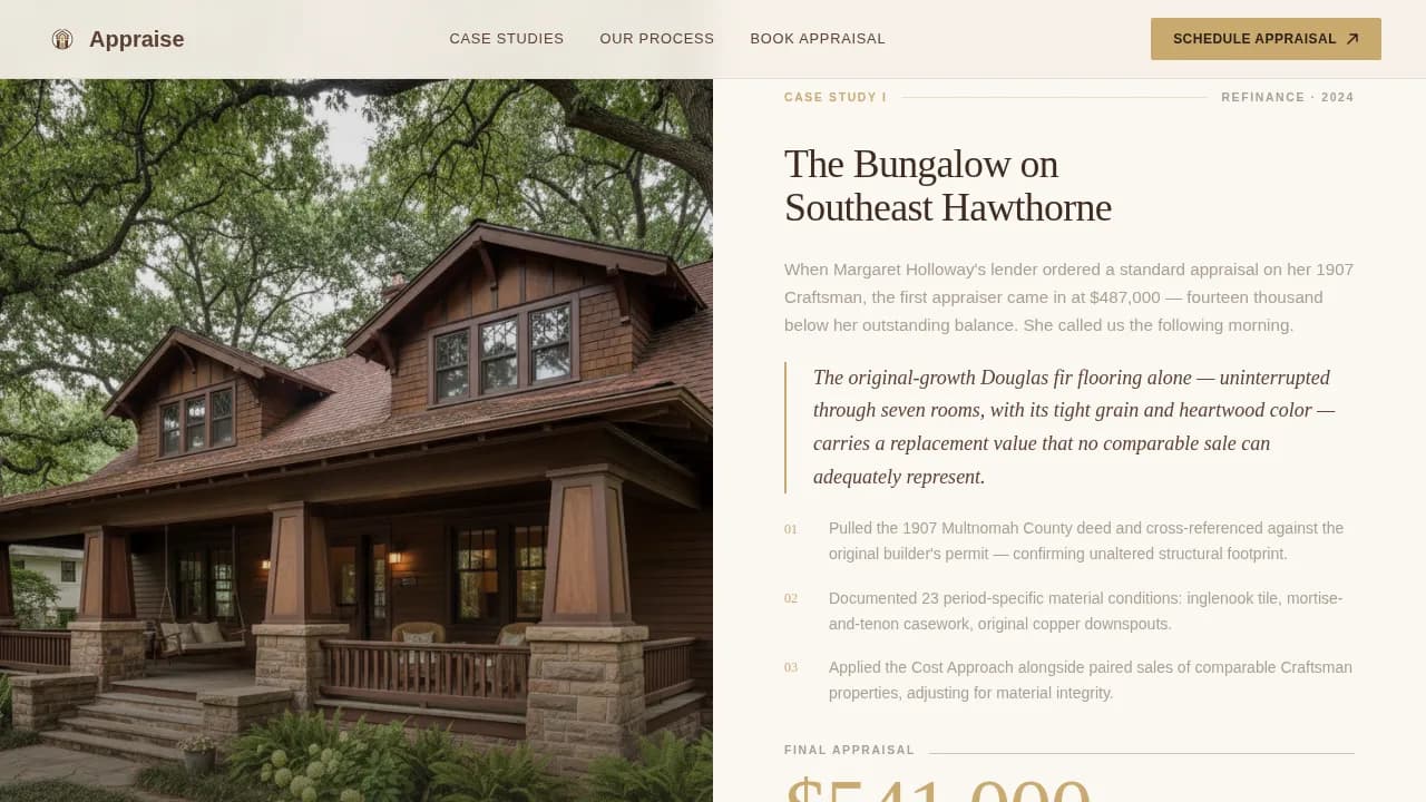 Historic Home Real Estate Booking Website Template