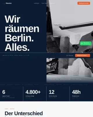 Haul — Efficient Junk Removal Landing Page Template