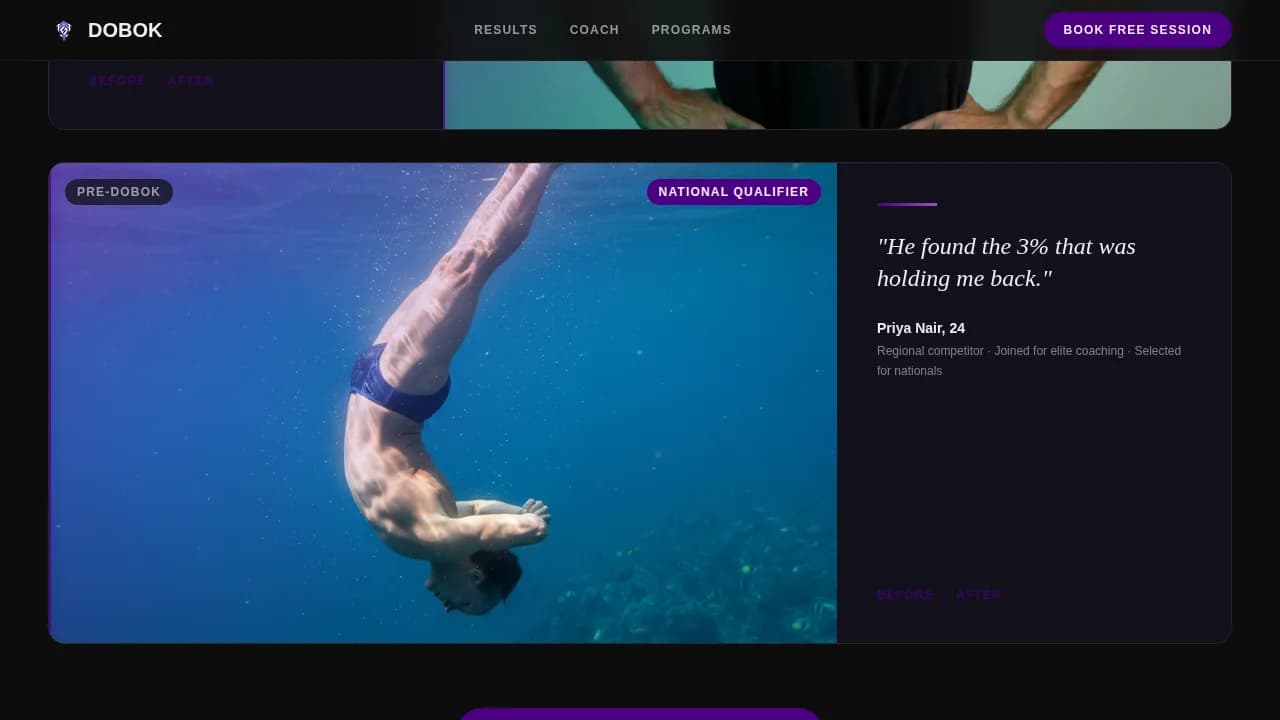 Taekwondo Booking Website Template