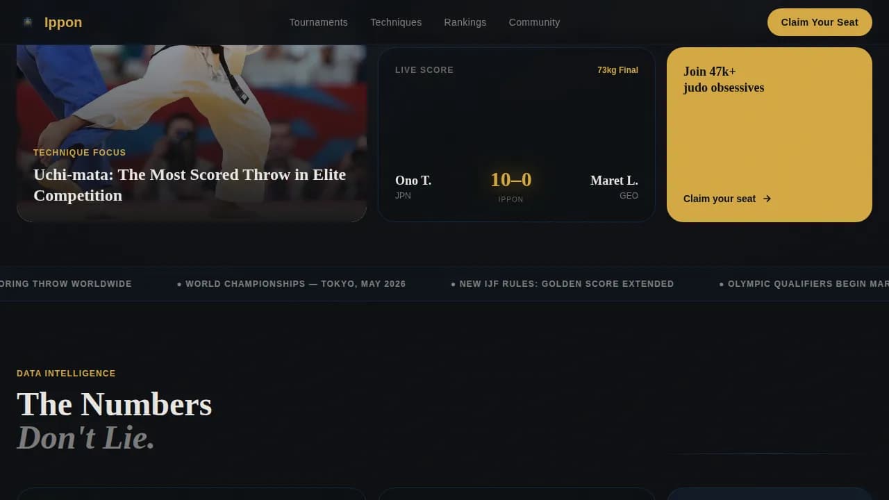 Judo Professional Website Template