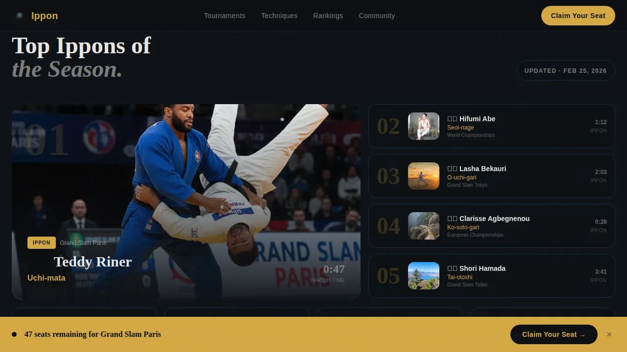 Judo Professional Website Template