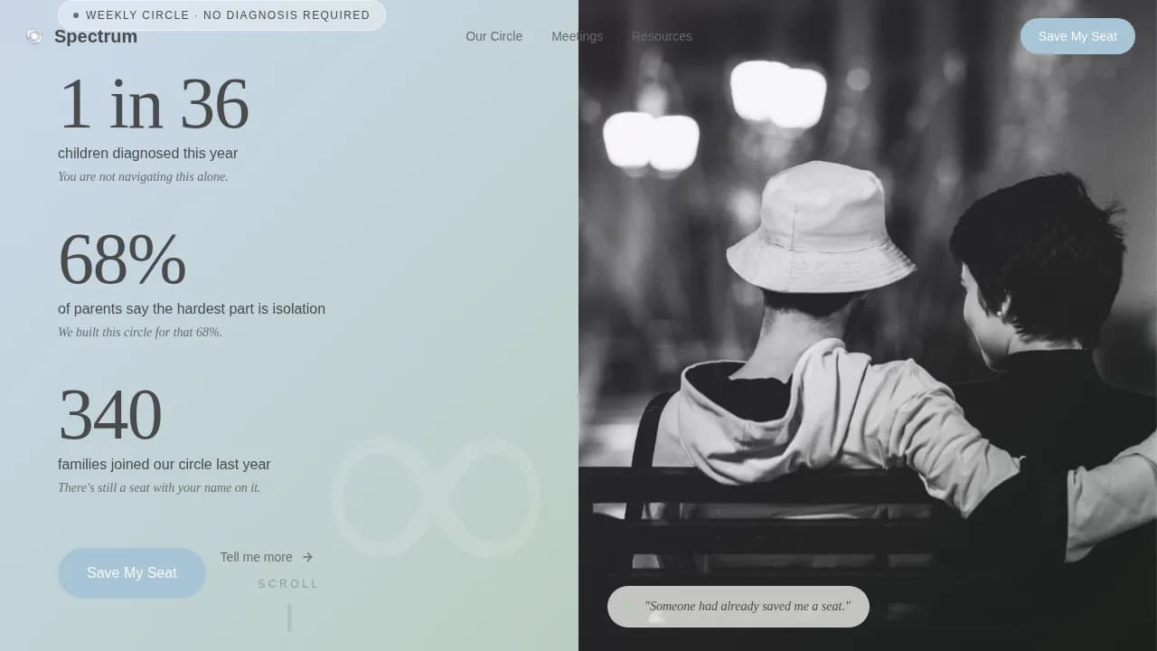 Autism Spectrum Care Professional Website Template