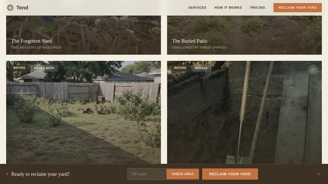 Garden & Yard Renovation Professional Website Template