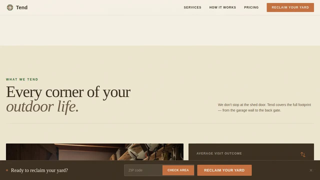 Garden & Yard Renovation Professional Website Template