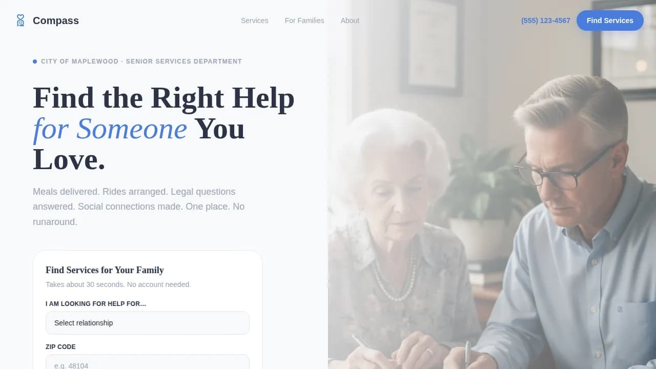 Social Services & Welfare Professional Website Template