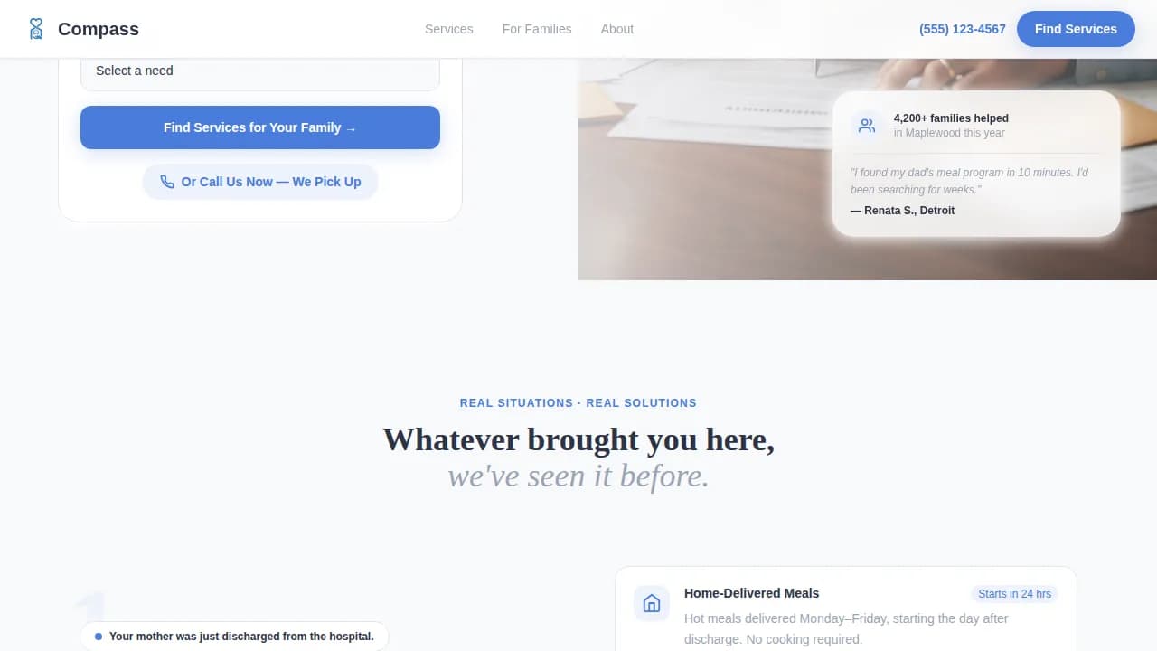Social Services & Welfare Professional Website Template