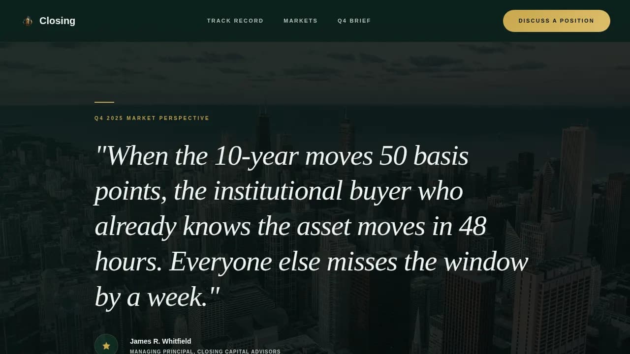 Real Estate Agency & Brokerage Portfolio Website Template