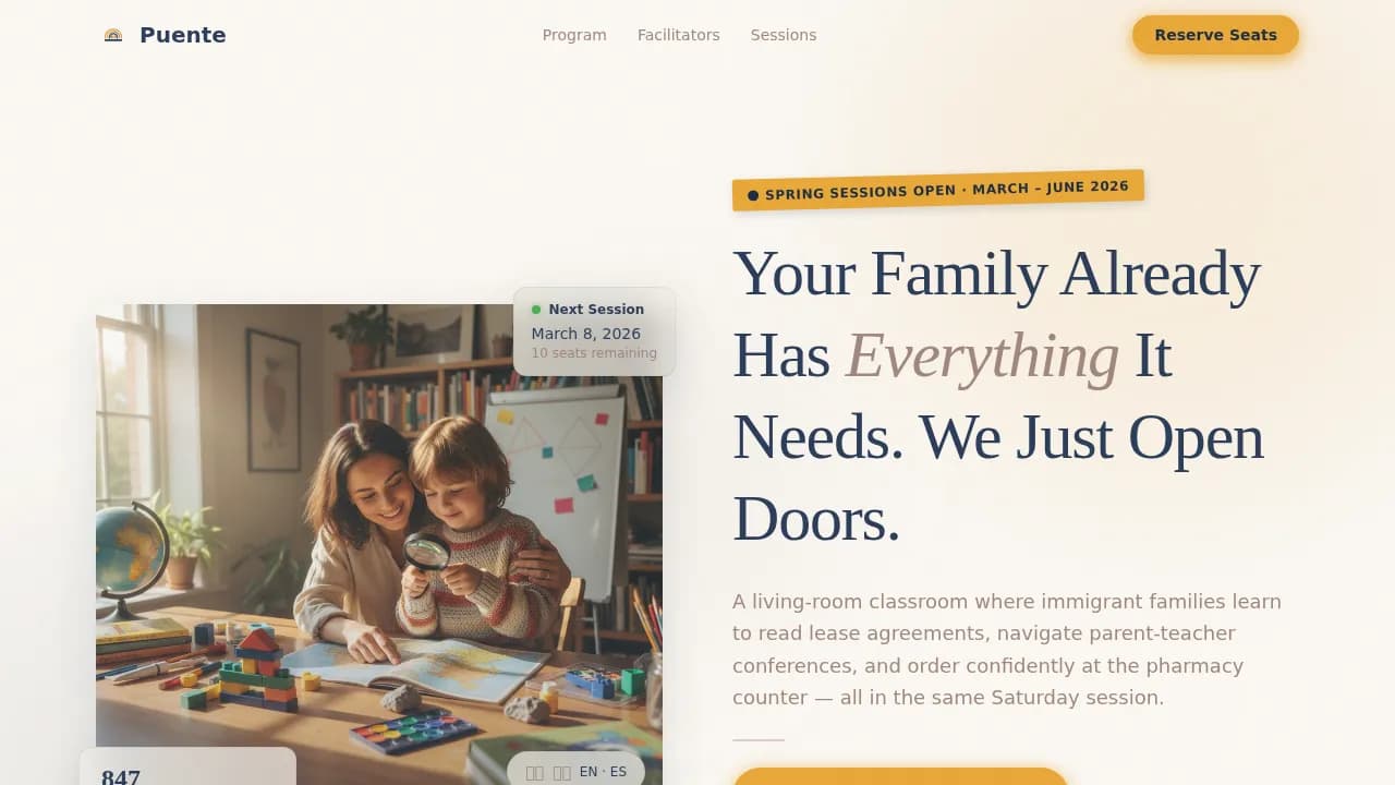 Immigrant & Refugee Support Patient Education Website Template