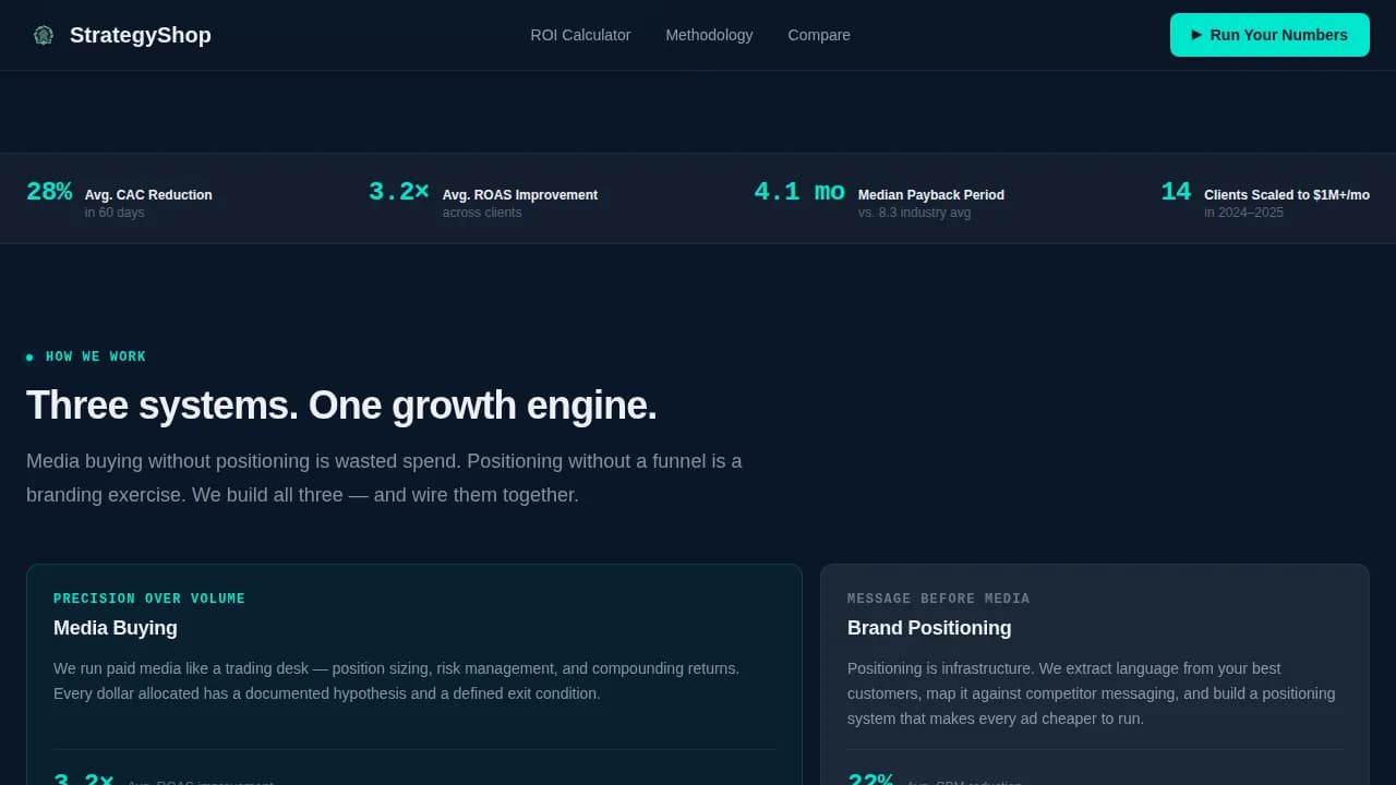 Marketing Agency Cost Calculator Website Template