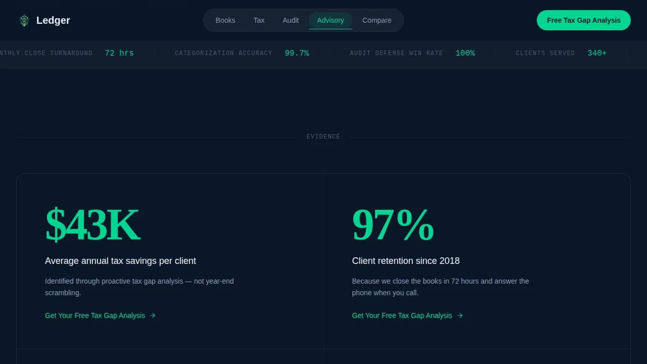 Accounting Firm Booking Website Template